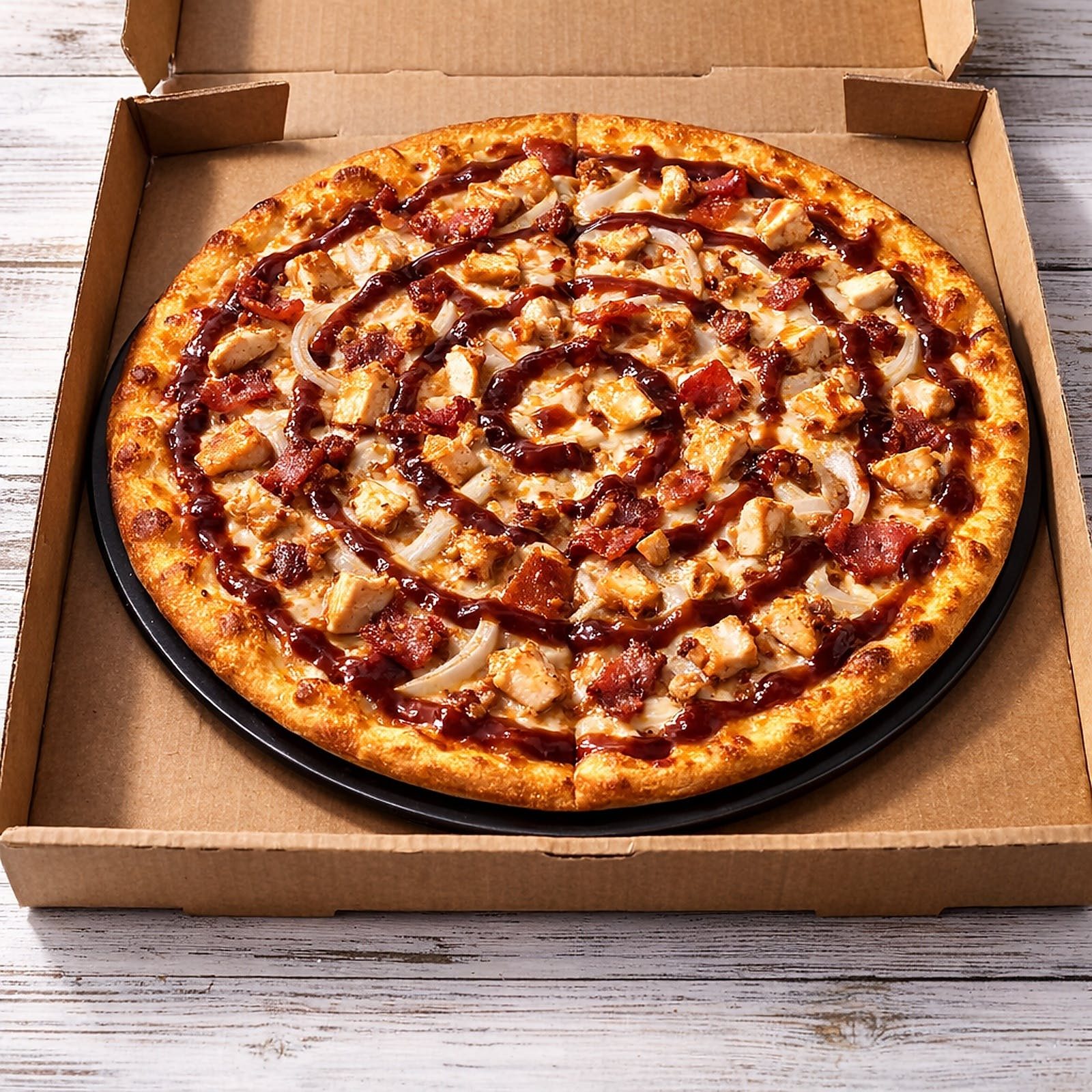 BBQ Chicken Pizza.