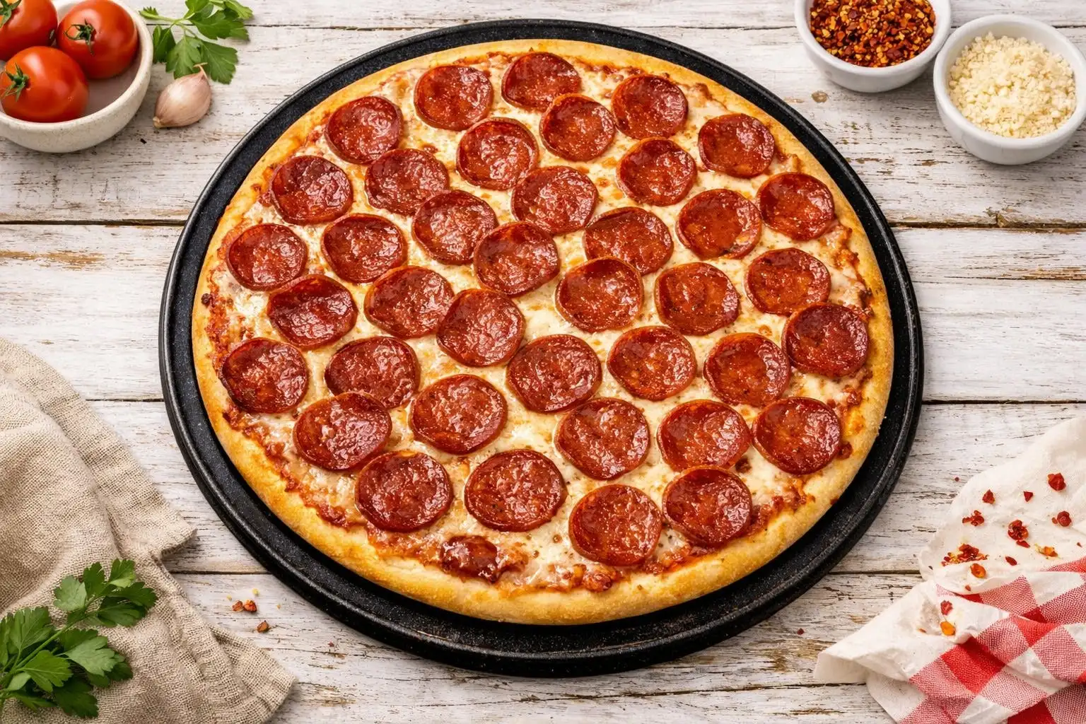 One Topping Pizza.